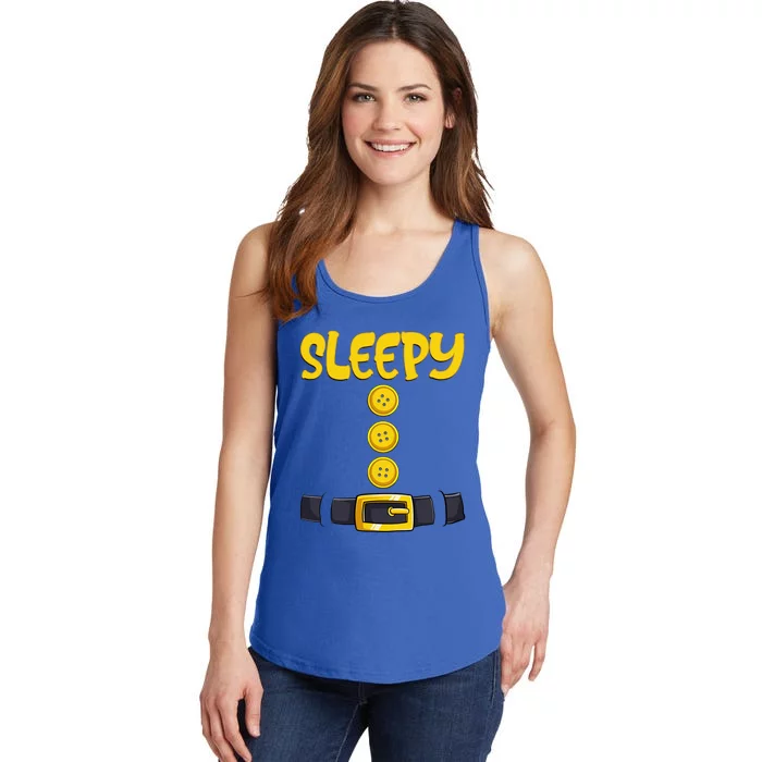 Sleepy Dwarf Halloween Costume Funny Gift Idea Sleepy Dwarf Gift Ladies Essential Tank