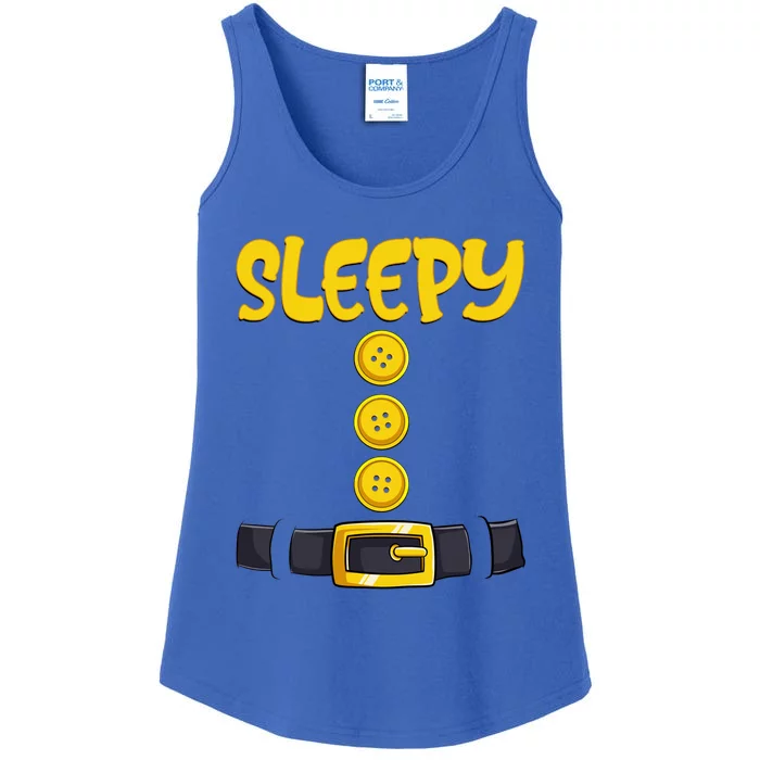 Sleepy Dwarf Halloween Costume Funny Gift Idea Sleepy Dwarf Gift Ladies Essential Tank