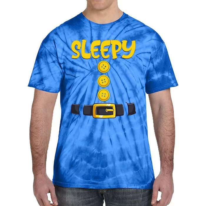 Sleepy Dwarf Halloween Costume Funny Gift Idea Sleepy Dwarf Gift Tie-Dye T-Shirt