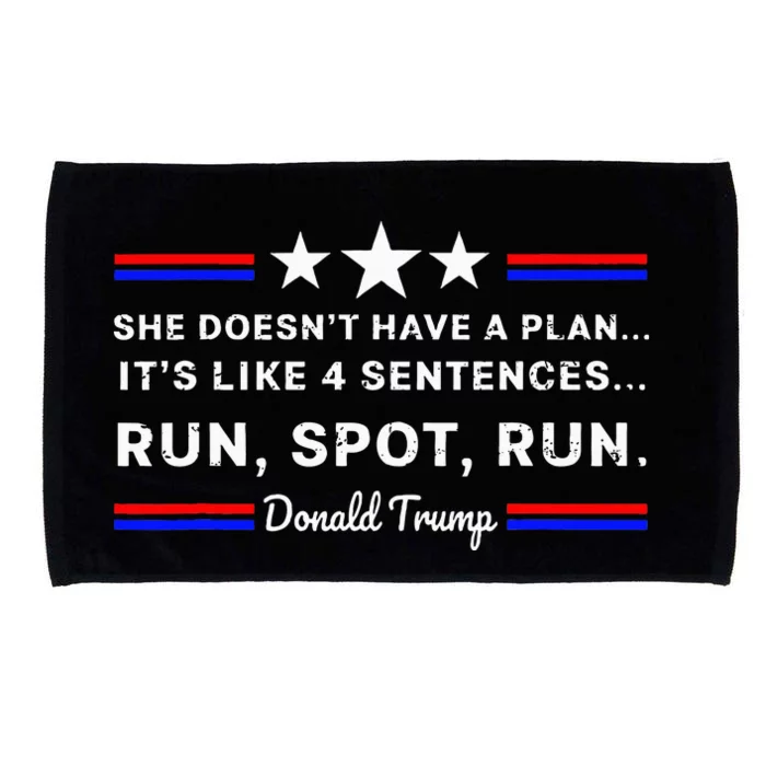 She DoesnT Have A Plan.. ItS Like 4 Sentences Run Spot Run Microfiber Hand Towel