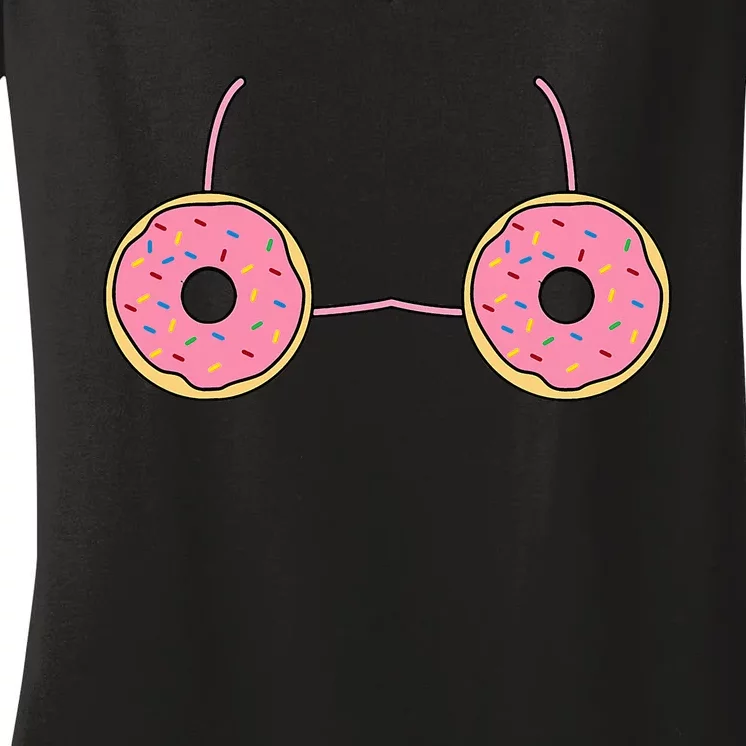 Sprinkle Donut Halloween Costume Fun and Easy Food DressUp Women's V-Neck T-Shirt