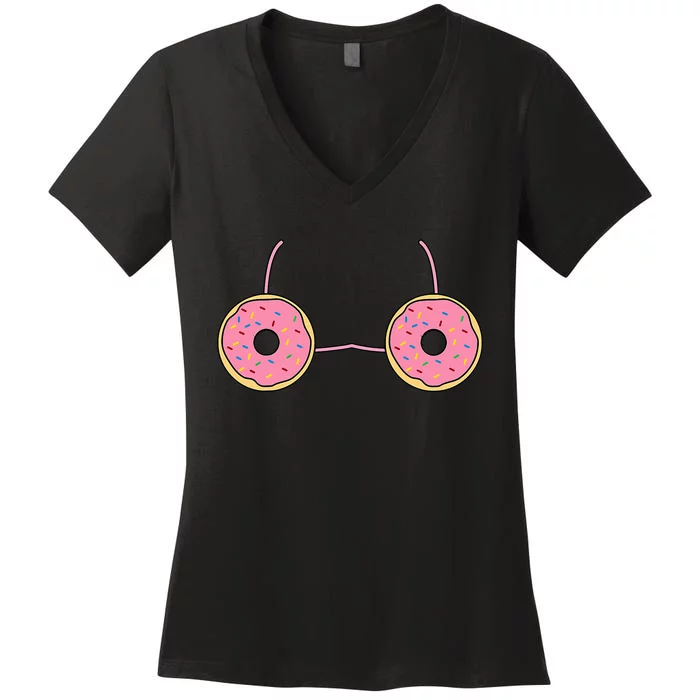 Sprinkle Donut Halloween Costume Fun and Easy Food DressUp Women's V-Neck T-Shirt