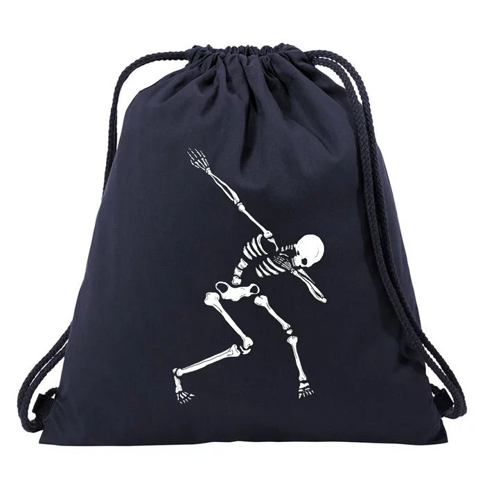 Skeleton Dab Halloween Dabbing Skeleton Cool Gift Drawstring Bag