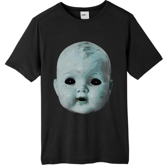 Scary Doll Head Creepy Halloween Vampire Baby Costume ChromaSoft Performance T-Shirt