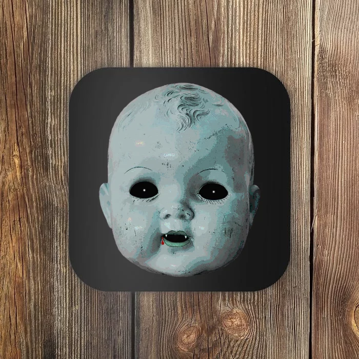 Scary Doll Head Creepy Halloween Vampire Baby Costume Coaster