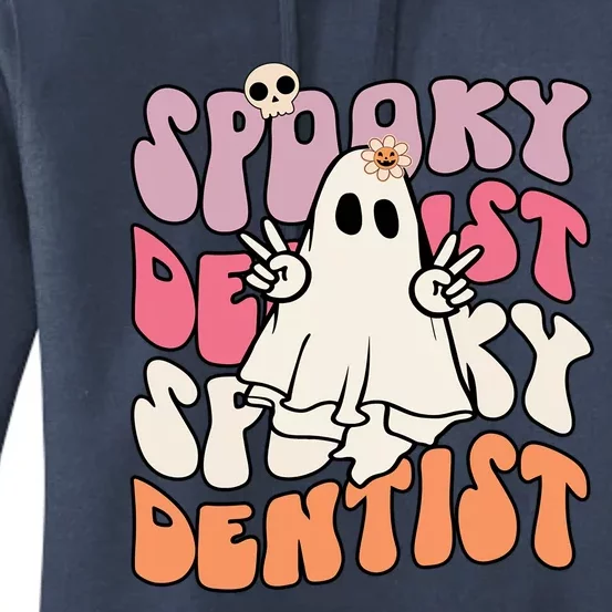 Spooky Dentist Halloween Costume Trick Or Teeth Dental Squad Gift Women's Pullover Hoodie