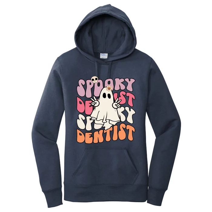 Spooky Dentist Halloween Costume Trick Or Teeth Dental Squad Gift Women's Pullover Hoodie