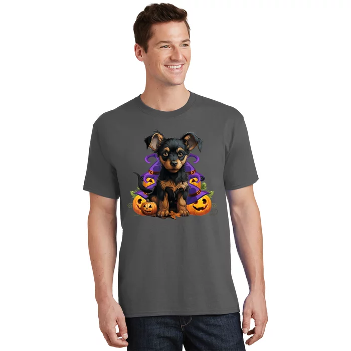 Spooky Dog Halloween Puppy Lover Pumpkin Funny Spooky Dog T-Shirt