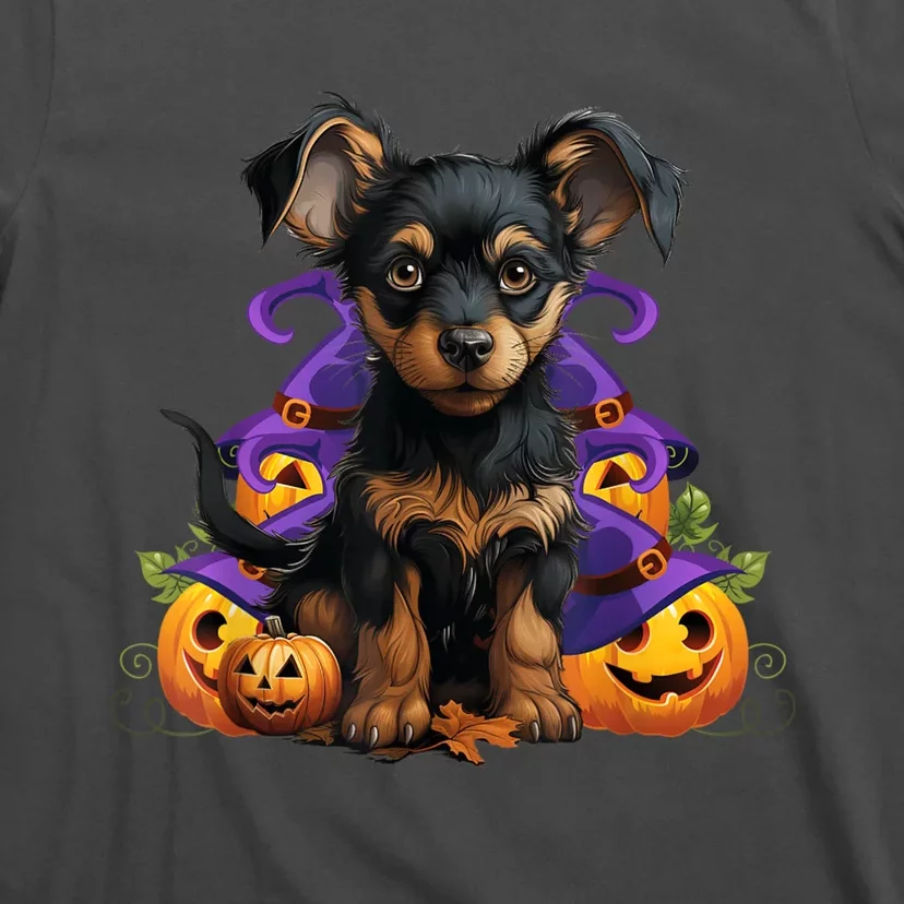 Spooky Dog Halloween Puppy Lover Pumpkin Funny Spooky Dog T-Shirt