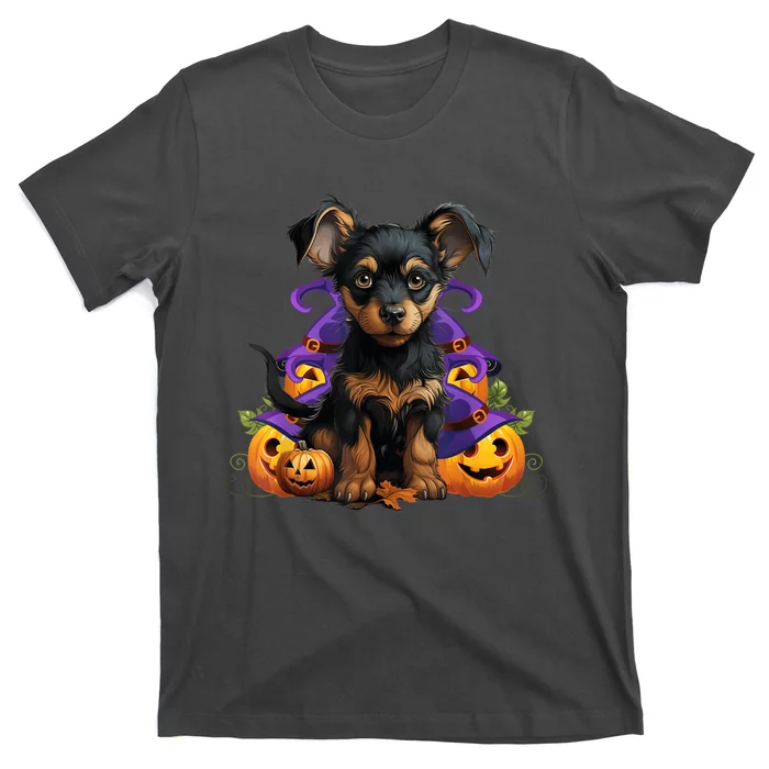 Spooky Dog Halloween Puppy Lover Pumpkin Funny Spooky Dog T-Shirt