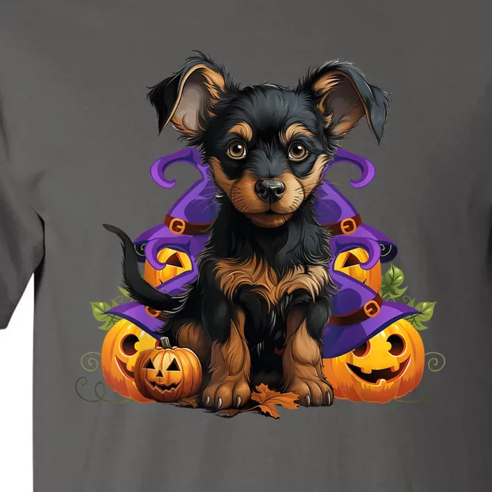 Spooky Dog Halloween Puppy Lover Pumpkin Funny Spooky Dog Tall T-Shirt