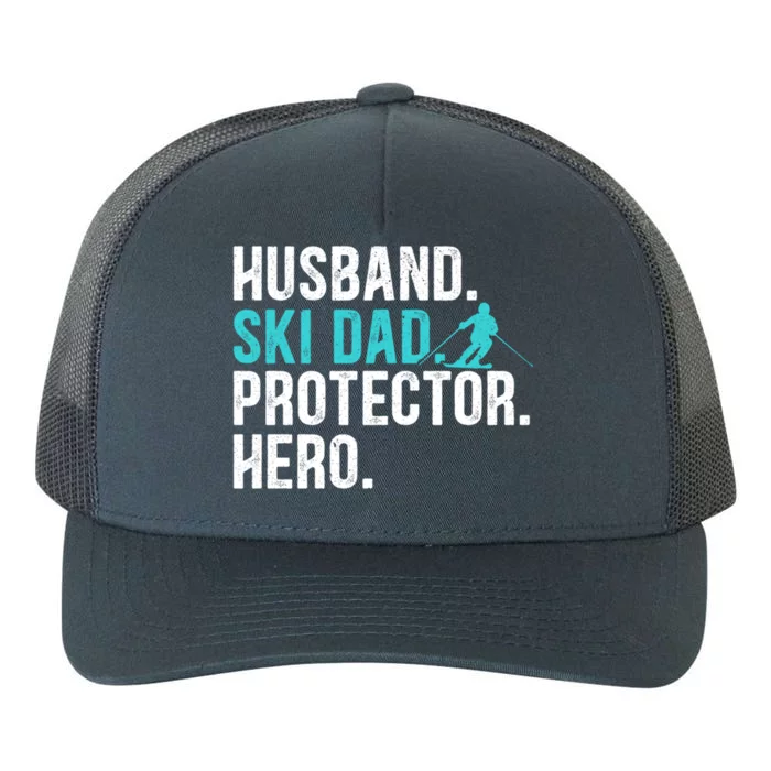 Ski Dad Husband Hero Gift Yupoong Adult 5-Panel Trucker Hat