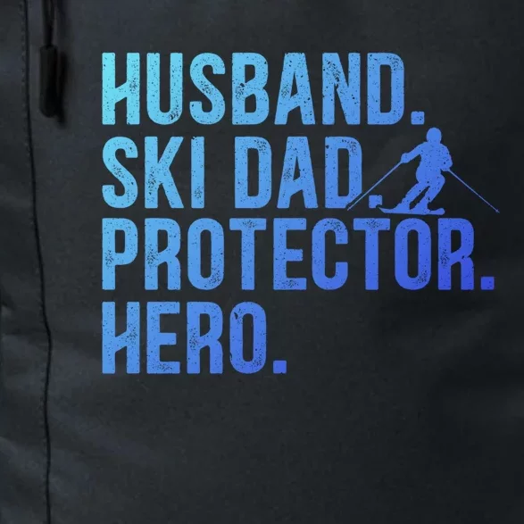 Ski Dad Husband Hero Gift Daily Commute Backpack