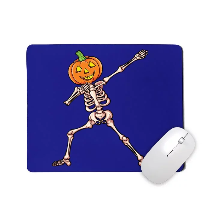 Skeleton Dab Halloween Dabbing Pumpkin Gift Mousepad