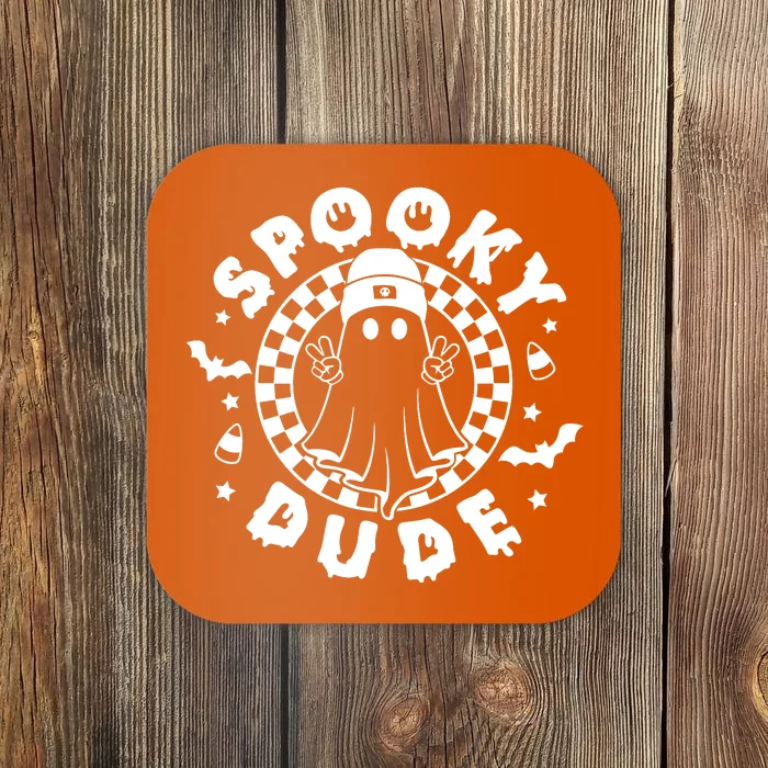 Spooky Dude Halloween Cool Ghost Ghoul Coaster