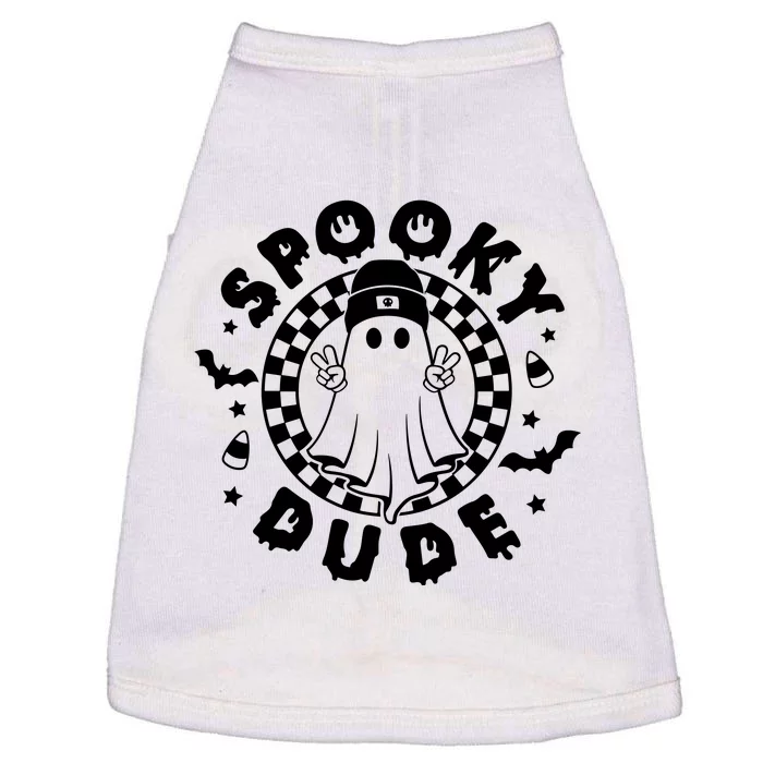 Spooky Dude Halloween Cool Ghost Ghoul Doggie Tank