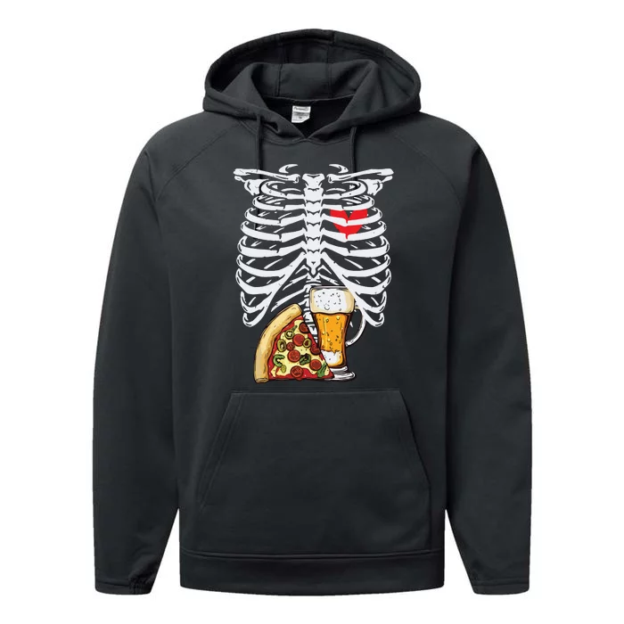 Skeleton Dad Halloween Pregnancy Couples Costumes Performance Fleece Hoodie