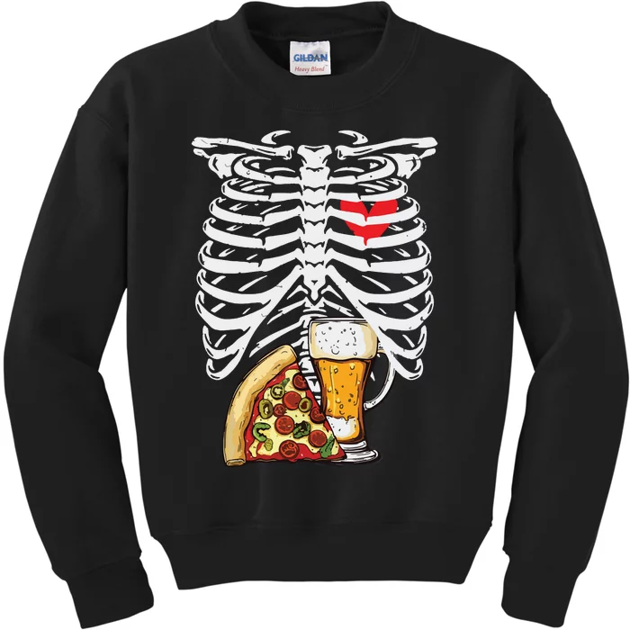 Skeleton Dad Halloween Pregnancy Couples Costumes Kids Sweatshirt