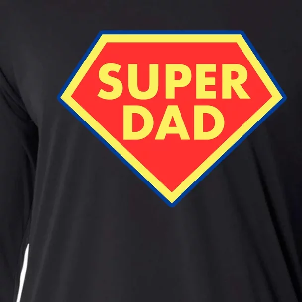 Super Dad Hero Gift Cooling Performance Long Sleeve Crew