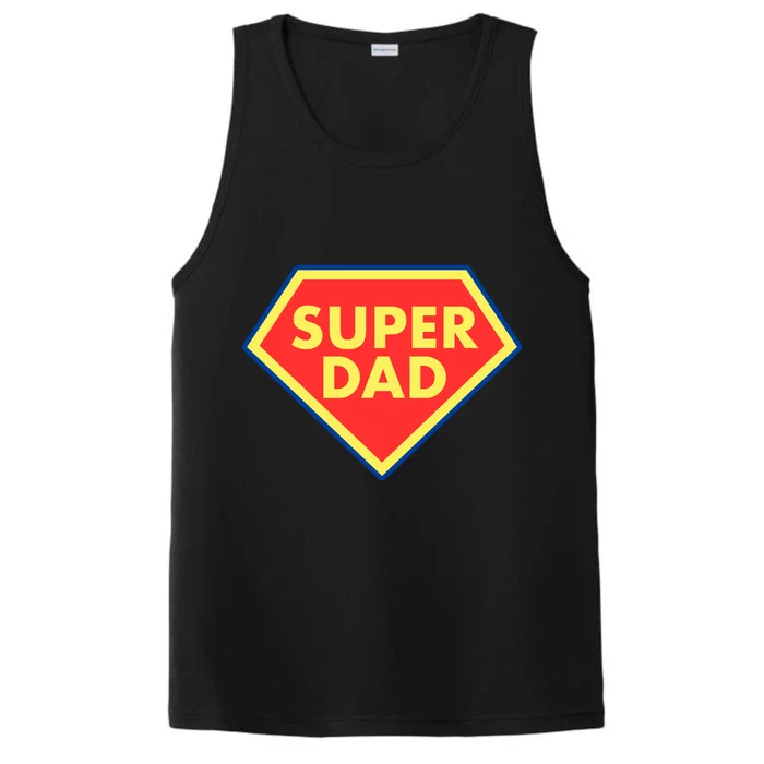 Super Dad Hero Gift Performance Tank