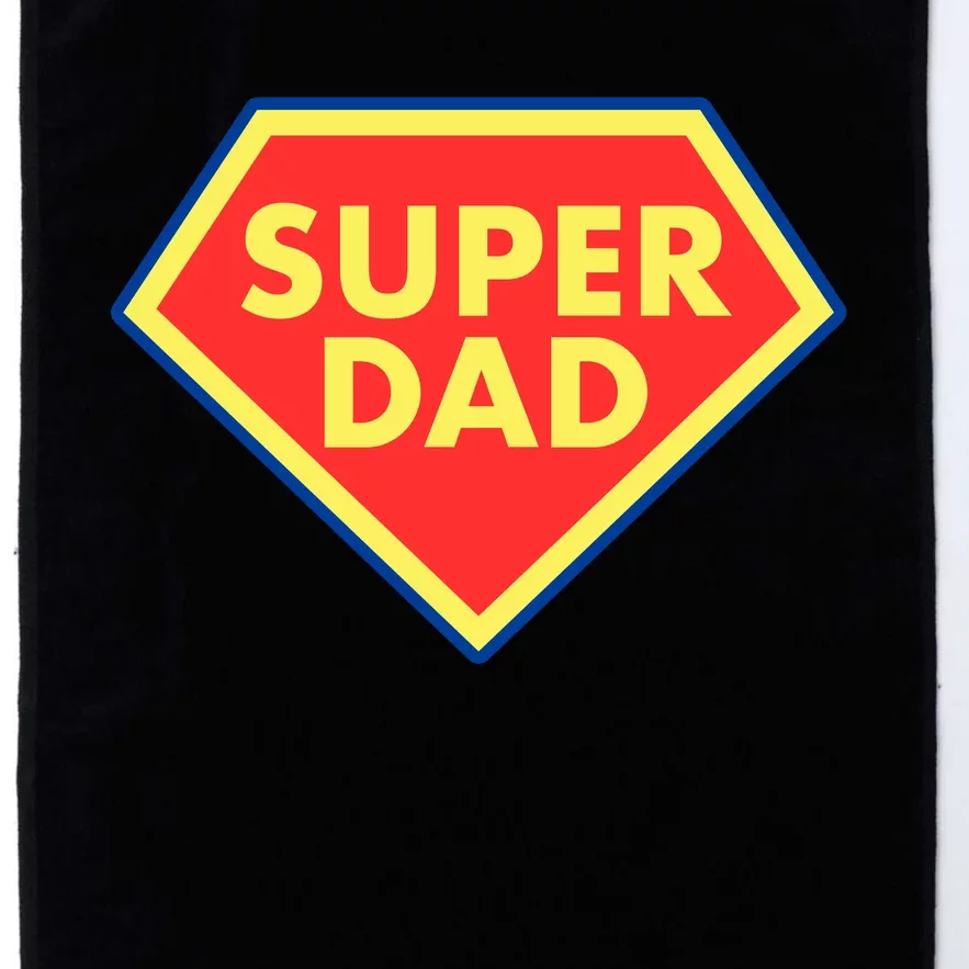 Super Dad Hero Gift Platinum Collection Golf Towel