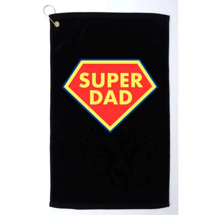 Super Dad Hero Gift Platinum Collection Golf Towel