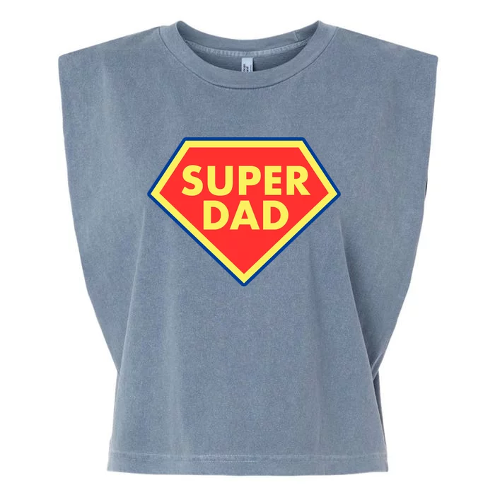 Super Dad Hero Gift Garment-Dyed Women's Muscle Tee