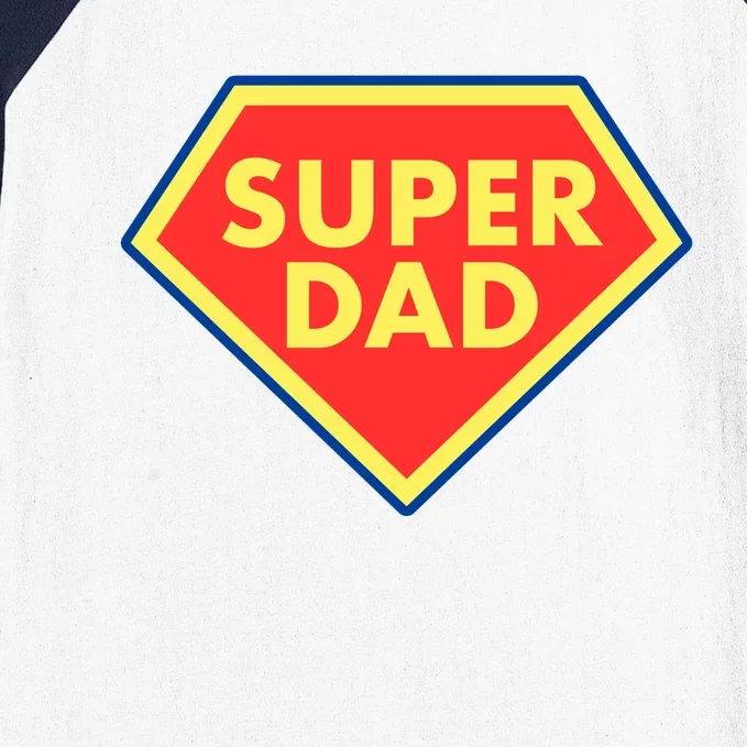 Super Dad Hero Gift Baseball Sleeve Shirt