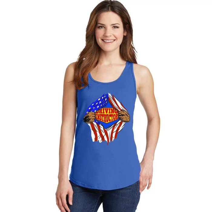 Super Driving Instructor Hero Job Ladies Essential Tank