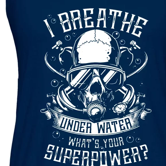 Scuba Diving I Breathe Under Water Ladies Essential Flowy Tank