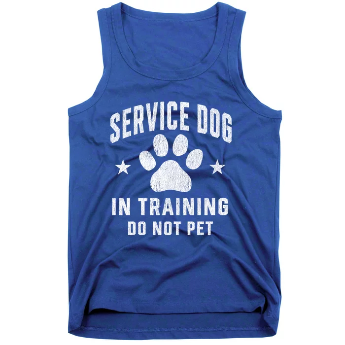 Service Dog In Training Assistance Dog Trainer Handler Funny Gift Tank Top