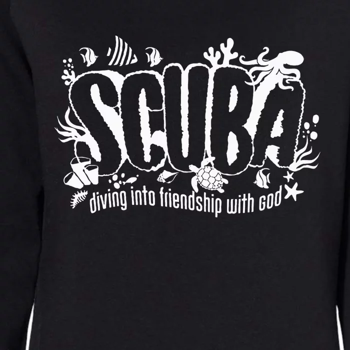 Scuba Diving Into Friendship With God Christian Vbs 2024 Womens California Wash Sweatshirt