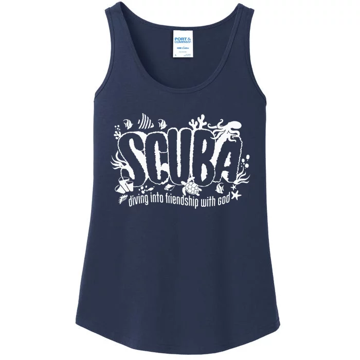 Scuba Diving Into Friendship With God Christian Vbs 2024 Ladies Essential Tank