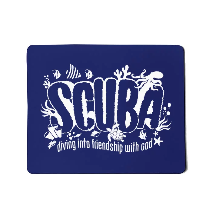 Scuba Diving Into Friendship With God Christian Vbs 2024 Mousepad