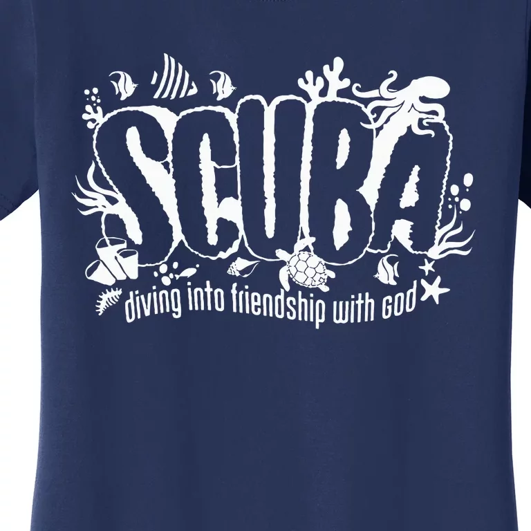 Scuba Diving Into Friendship With God Christian Vbs 2024 Women's T-Shirt