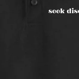 Seek Discomfort Inspirational Change Dry Zone Grid Performance Polo