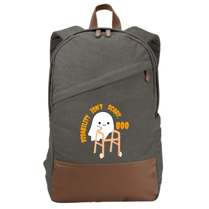 Spooky Disability Isn’t Scary Boo Cute Halloween Funny Cotton Canvas Backpack