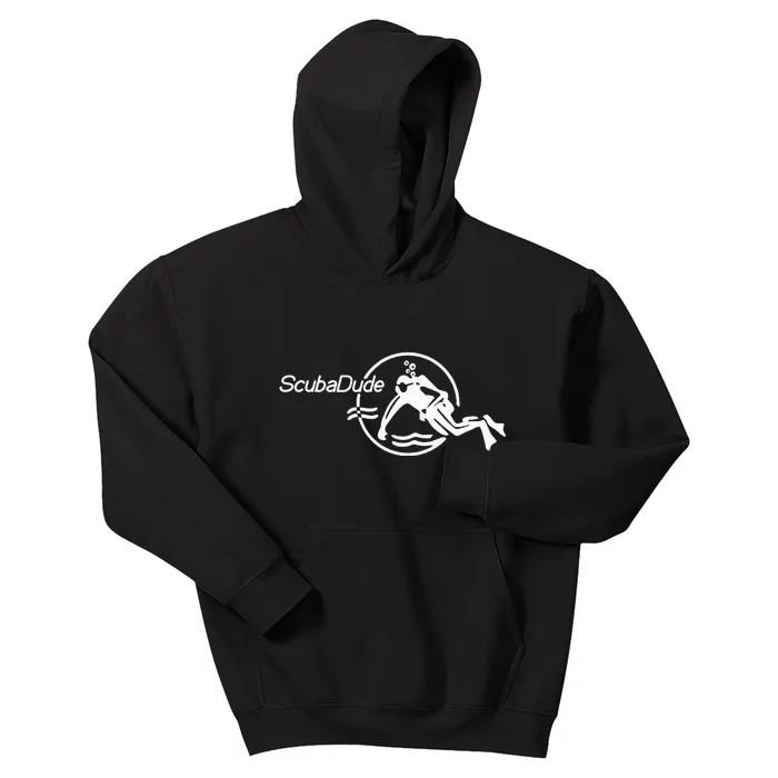 Scuba Dude Iconic Diver For Diving And Watch Enthusiasts Kids Hoodie