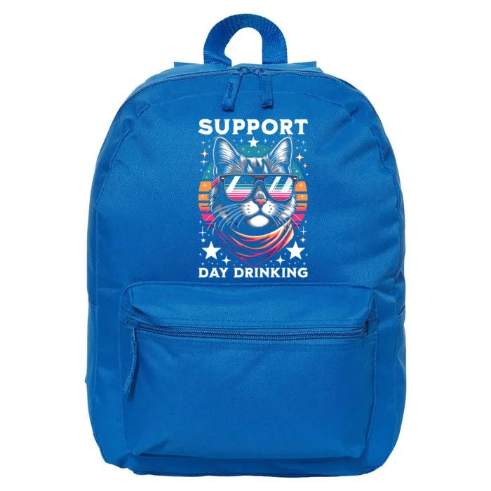 Support Day Ing Advocate Alcohol Enthusiast Cat Gift 16 in Basic Backpack