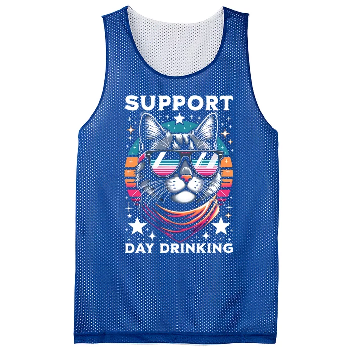 Support Day Ing Advocate Alcohol Enthusiast Cat Gift Mesh Reversible Basketball Jersey Tank