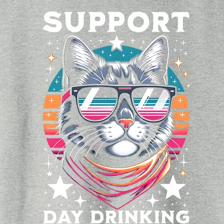 Support Day Ing Advocate Alcohol Enthusiast Cat Gift Women's Crop Top Tee