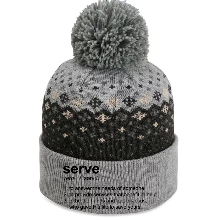 Serve Definition Jesus Christian Faith The Baniff Cuffed Pom Beanie