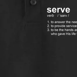 Serve Definition Jesus Christian Faith Dry Zone Grid Performance Polo