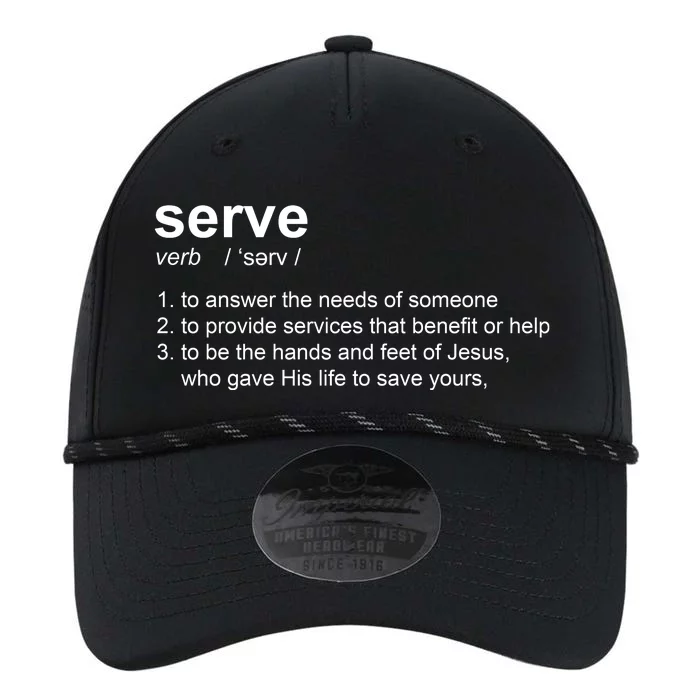 Serve Definition Jesus Christian Faith Performance The Dyno Cap