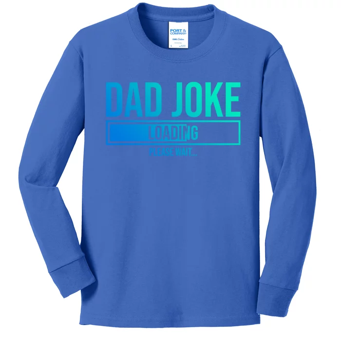 Superhero Dad Joke Loading Please Wait Papa Gift Kids Long Sleeve Shirt