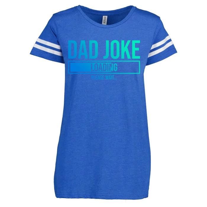 Superhero Dad Joke Loading Please Wait Papa Gift Enza Ladies Jersey Football T-Shirt