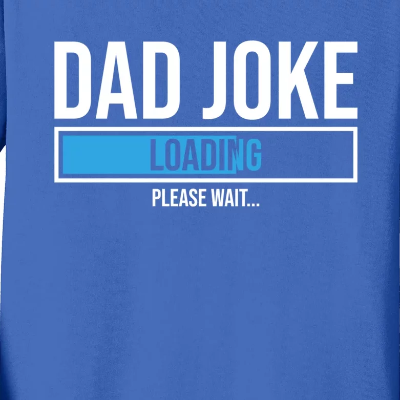 Superhero Dad Joke Loading Please Wait Papa Gift Kids Long Sleeve Shirt