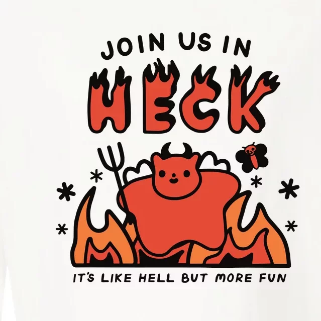 Siri Dahl Join Us In Heck ItS Like Hell But More Fun Cropped Pullover Crew