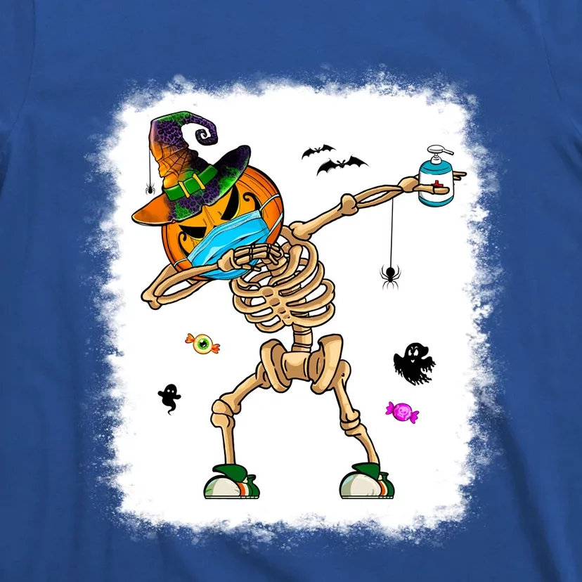 Skeleton Dabbing Jack O Lantern Dance Halloween Pumpkin Dab Gift T-Shirt