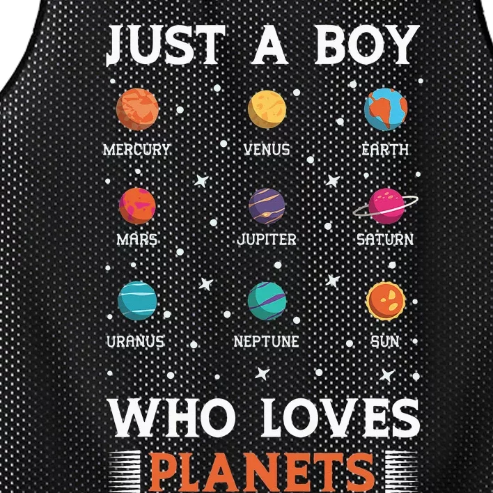 Space Design Just A Who Loves Planets Mesh Reversible Basketball Jersey Tank